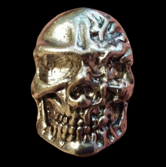 3D Silver Skull One Eyeball Heavy Metal Unisex Ring Goth Biker Punk Rock Mens 9